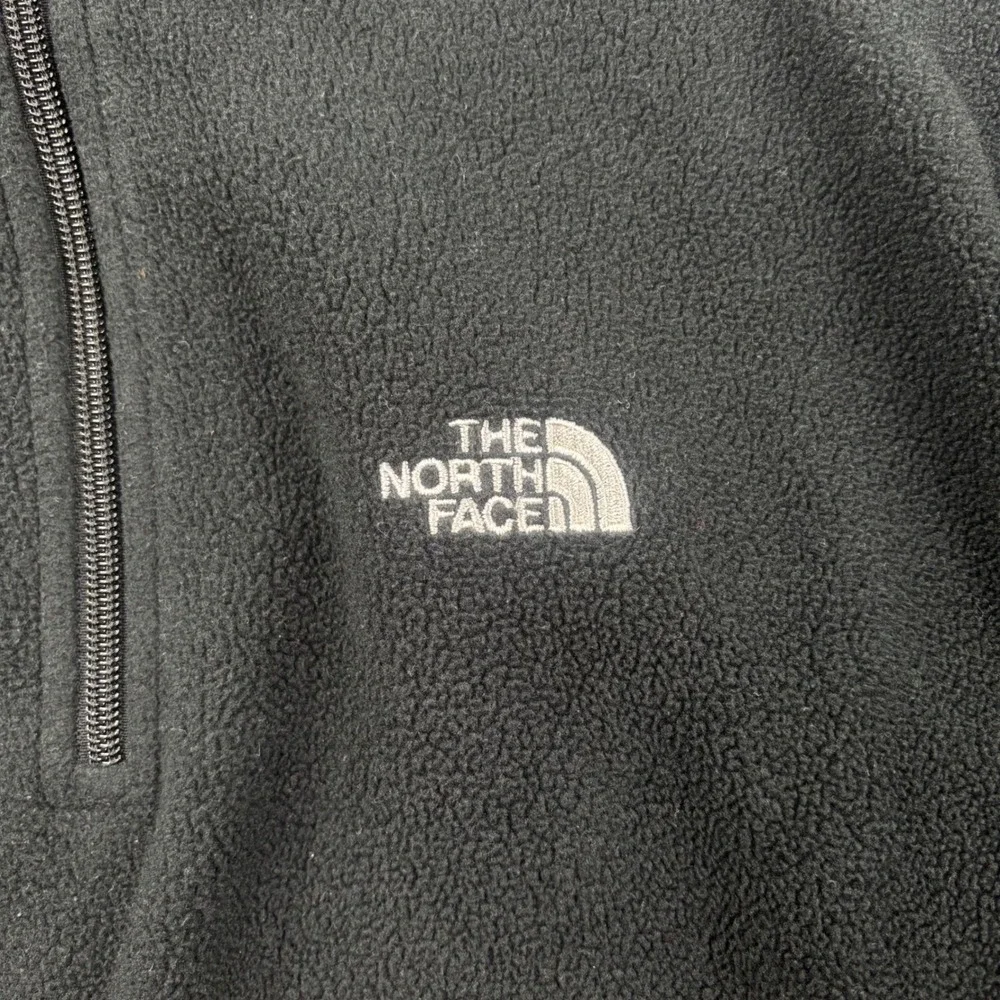 The North Face TKA 200 Fleece Pullover Large Black 1/4 Zip‎ Mens